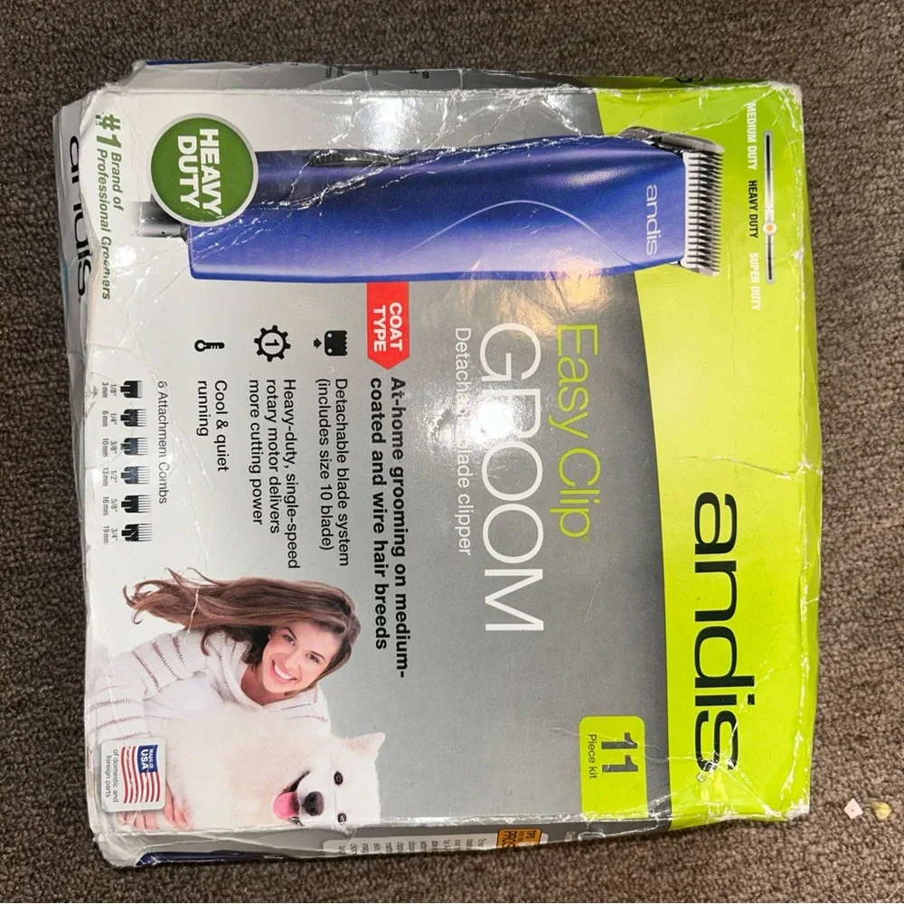 Andis Easy Clip Heavy Duty Groom Detachable Blade Clippers
